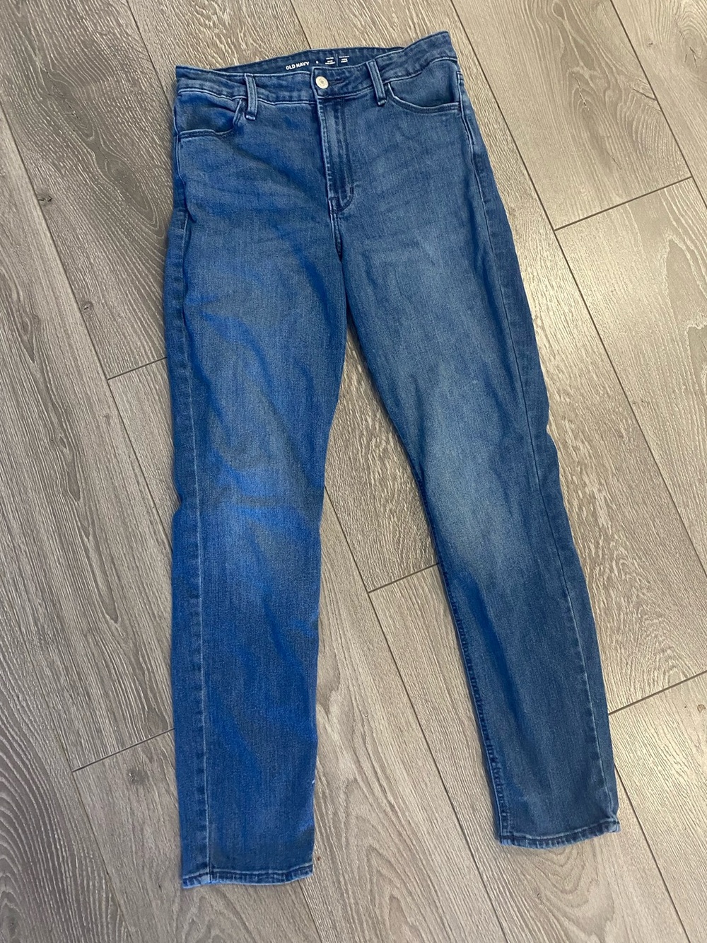 Women’s Old Navy wow straight Blue Splatter Jeans